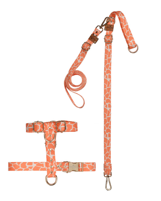 PUMPKIN GIRAFFE Multifunctional Handmade Hands-Free Leash and Harness